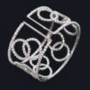 Rhinestone Wrap Bangle – Slim Layered Bracelet