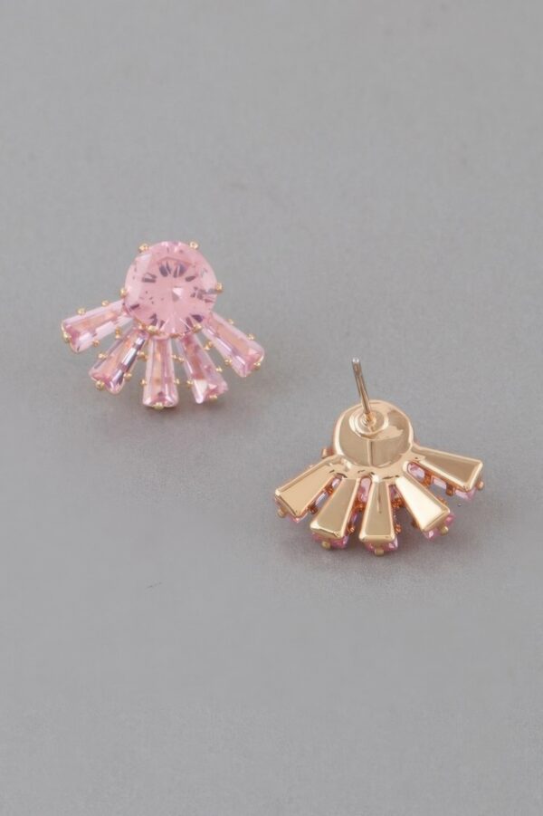 Crystal Flare Stud Earrings – Starburst Sparkle