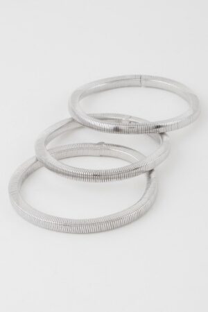 Triple Snake Chain Bracelet – Layered Polished Finish