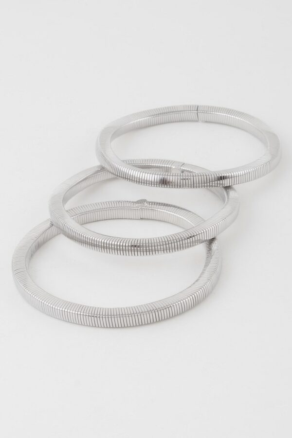 Triple Snake Chain Bracelet – Layered Polished Finish