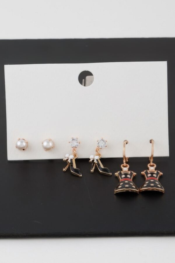 Multi-Style Earring Set – Mixed Shapes, Lightweight