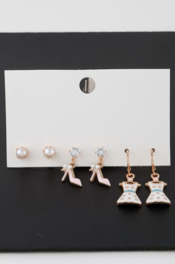 Multi-Style Earring Set – Mixed Shapes, Lightweight