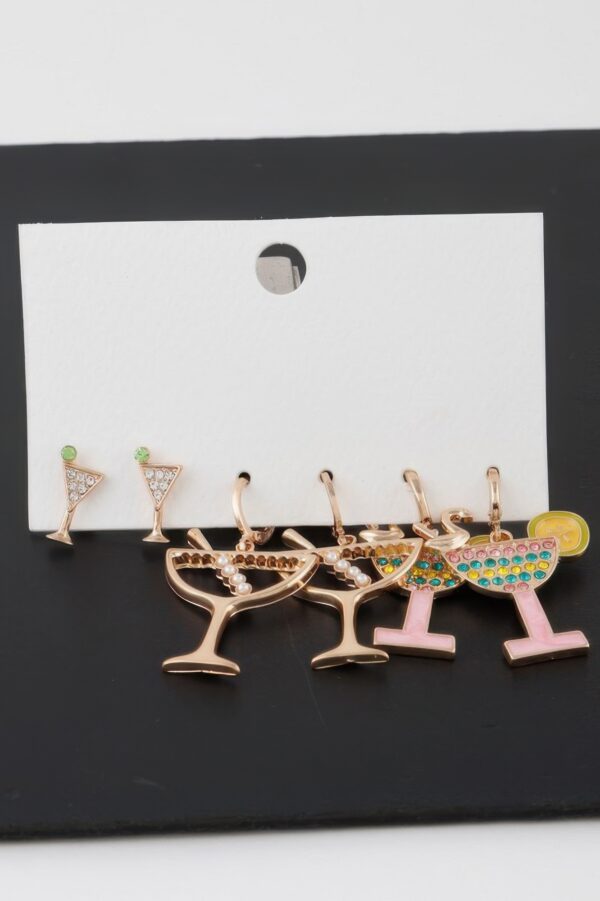 Cocktail Earrings Set – Assorted Statement Styles