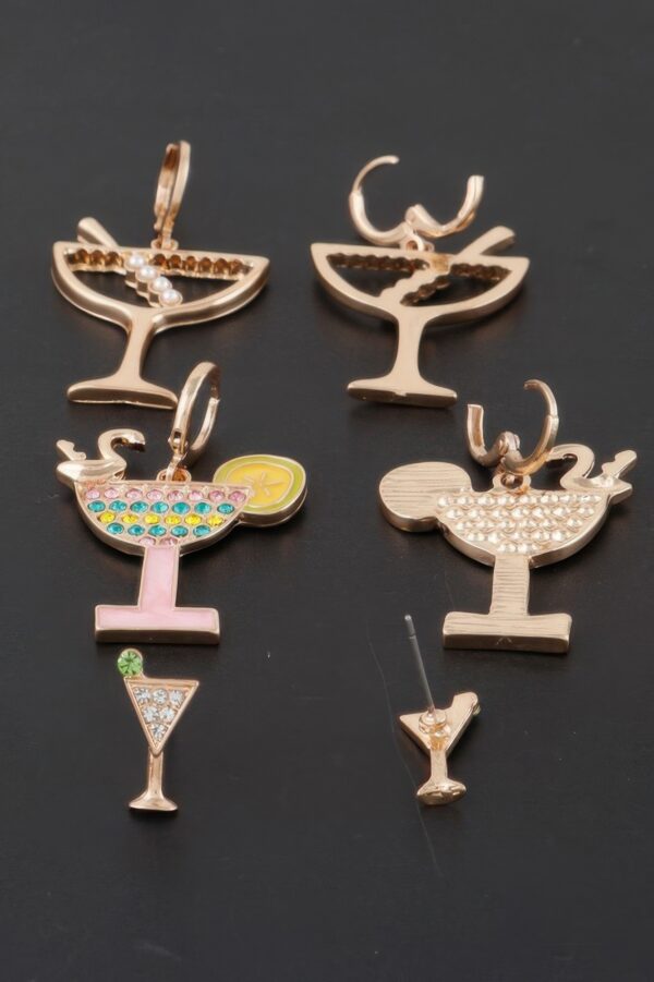 Cocktail Earrings Set – Assorted Statement Styles