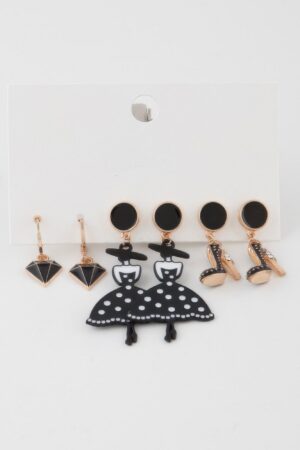 Assorted Luxury Statement Earrings Set in Mixed Silhouettes