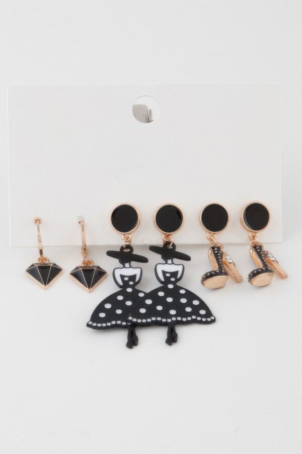 Assorted Luxury Statement Earrings Set in Mixed Silhouettes