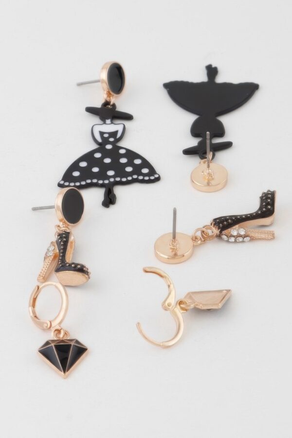 Assorted Luxury Statement Earrings Set in Mixed Silhouettes