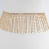 Rhinestone Curtain Belt – Draped Fringe