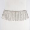 Rhinestone Curtain Belt – Draped Fringe