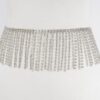 Rhinestone Curtain Belt – Draped Fringe
