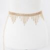 Falling Icicle Gemstone Belt – Rhinestone Cascade