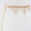 Falling Icicle Gemstone Belt – Rhinestone Cascade