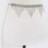Falling Icicle Gemstone Belt – Rhinestone Cascade