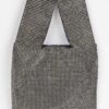 Rhinestone Studded Structured Tote – Sparkle Accent