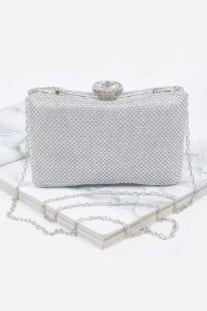 Rhinestone Hard Clutch – Compact Evening Sparkle