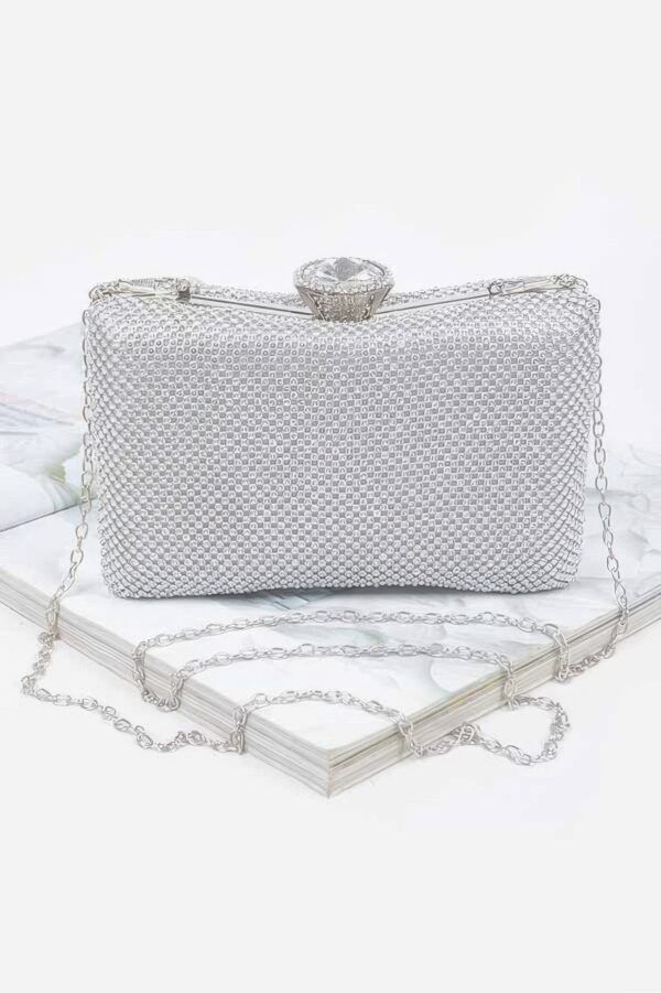 Rhinestone Hard Clutch – Compact Evening Sparkle