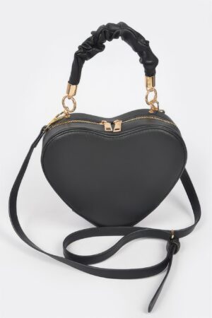 Heart Shape Top Handle Bag – Polyurethane Handbag