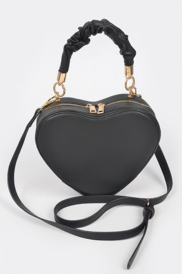 Heart Shape Top Handle Bag – Polyurethane Handbag
