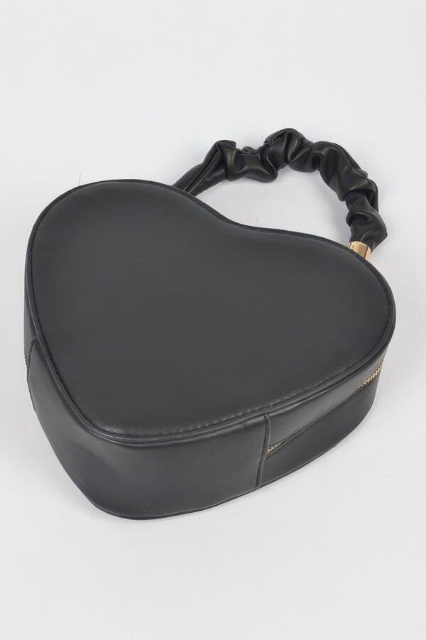 Heart Shape Top Handle Bag – Polyurethane Handbag