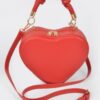 Heart Shape Top Handle Bag – Polyurethane Handbag