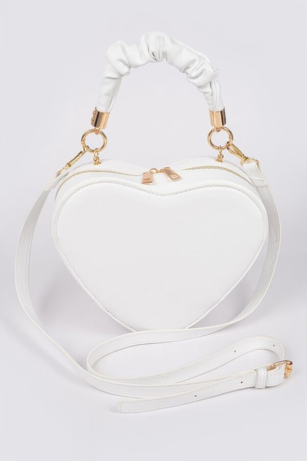 Heart Shape Top Handle Bag – Polyurethane Handbag