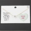 Hug Me Heart Pendant Necklace – Polished Heart on 15 inch Chain
