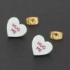 Hug Me Heart Stud Earrings – Polished Mini Hearts