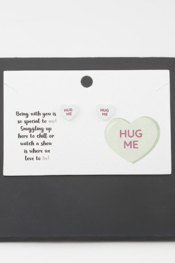 Hug Me Heart Stud Earrings – Polished Mini Hearts