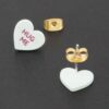 Hug Me Heart Stud Earrings – Polished Mini Hearts