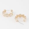 Greek Key Hoop Earrings – Polished Geometric Hoops