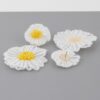 Fabric Daisy Flower Earrings – 2 x 3 in Statement