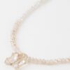 Crystal Butterfly Beaded Choker Necklace