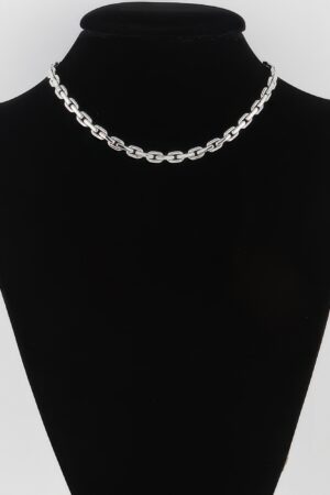Solid Link Chain Necklace – Bold Interlocking Links