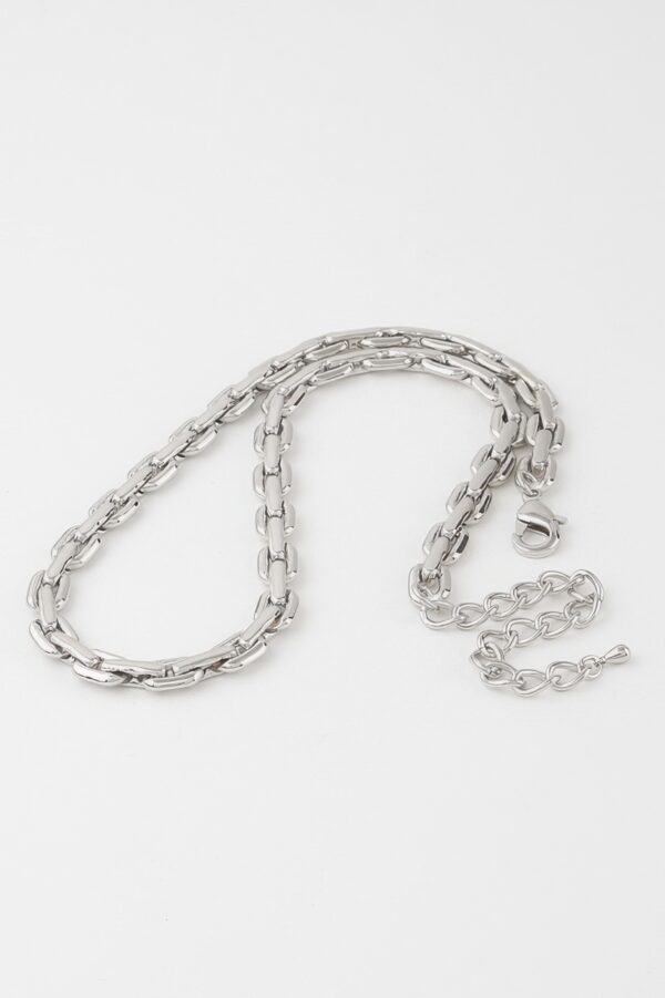 Solid Link Chain Necklace – Bold Interlocking Links