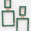 Rectangular Stone Drop Earrings – Sleek Modern Frame