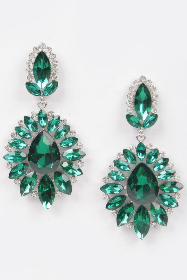 Rhinestone Dangle Earrings – Sparkling Drop