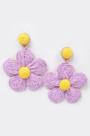 Handmade Paper Flower Earrings – Lightweight Floral