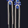 Rhinestone Fringe Earrings – Cascading Strands