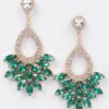 Rhinestone Drop Earrings – Sparkling Dangle Silhouette