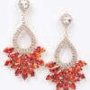 Rhinestone Drop Earrings – Sparkling Dangle Silhouette
