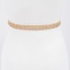 Slim Rhinestone Heart-Buckle Belt