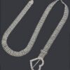 Slim Rhinestone Heart-Buckle Belt