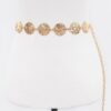 Hammered Metal Chain Belt – Textured Iron Finish