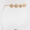 Hammered Metal Chain Belt – Textured Iron Finish