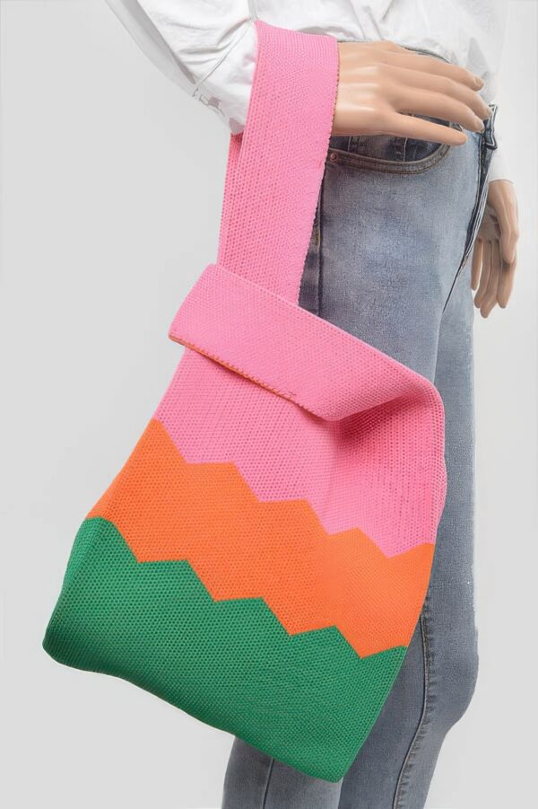 Vibrant Multicolor Poly Woven Everyday Bag