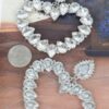 Heart-Shaped Stone Statement Earrings – 3.25 x 3.5 in