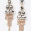 Multi Stone Drop Party Earrings – Cascading Silhouette