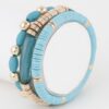 Triple-Layer Bead Bracelet with Textured Finish