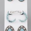 Antique-Inspired Multi Stud Earrings Set