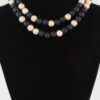 Two-Tone Bead Necklace – 16in Contrast Strand